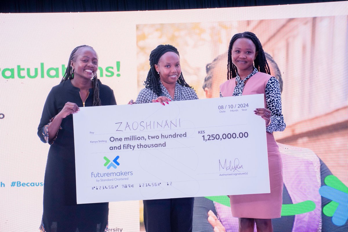 <a href="/StanChartKE/">Standard Chartered</a> <a href="/StrathU/">Strathmore University</a> <a href="/iLabAfrica/">@iLabAfrica</a> <a href="/SBSKenya/">Strathmore University Business School</a> <a href="/ASSEKnews/">Association of Startup & SMEs Enablers of Kenya</a> <a href="/KENIAupdates/">Kenya National Innovation Agency (KeNIA)</a> <a href="/zidallie/">Zidallie- School Transport</a> <a href="/CoGwiji/">Gwiji for Women</a> 🏆Hats off to <a href="/zaoshinani/">Zaoshinani</a> for their incredible success at the #WITAwardDay. Your tech-powered solution is shaping the future. Keep innovating! #SCWomenInTech #BecauseSheCan #WITAwardDay