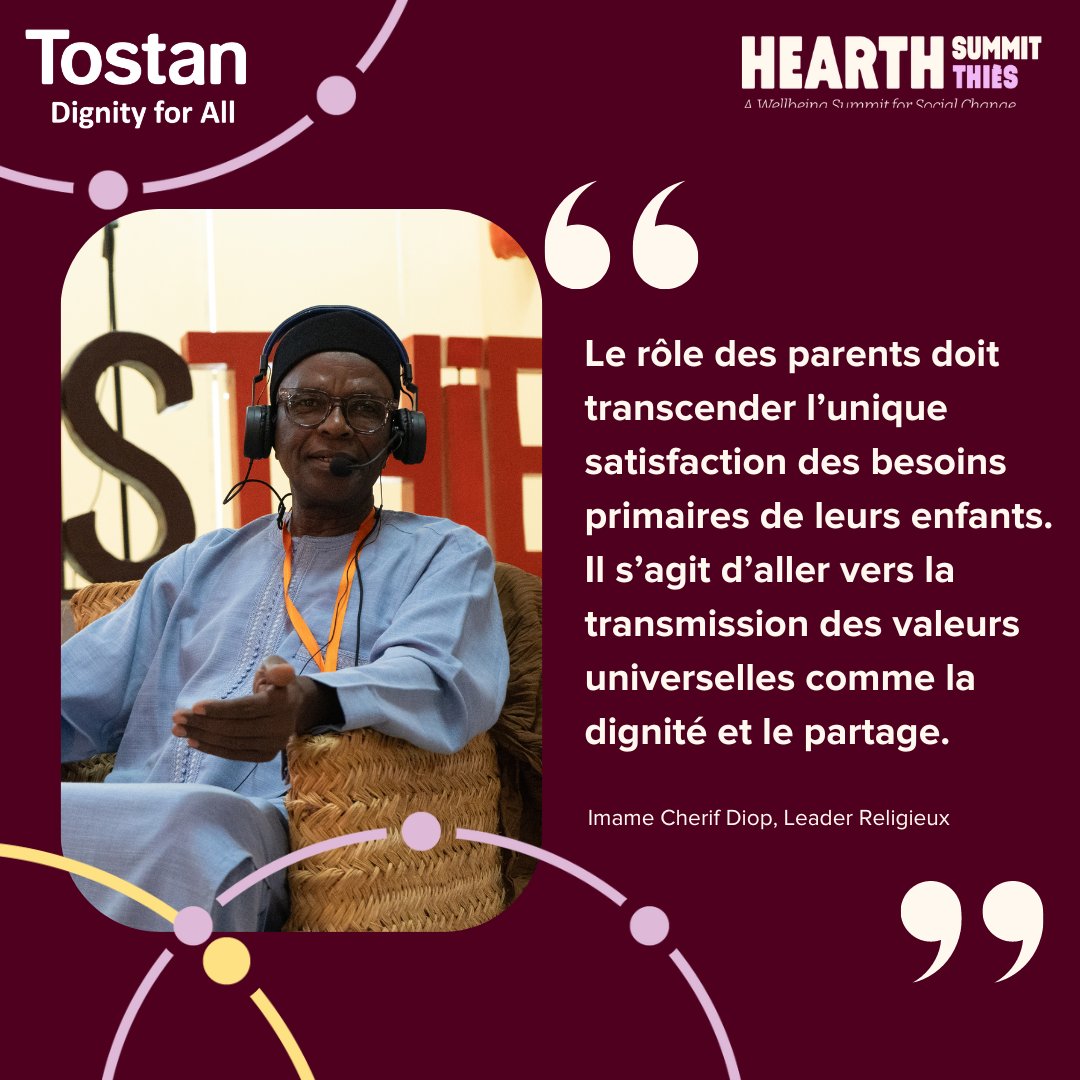 Tostan's tweet photo. 🤩C’est avec beaucoup d’intérêt que nous avons suivi le panel sur l'exploration des approches intergénérationnelles de la santé sexuelle des jeunes.
Suivez Tostan sur Youtube pour ne rien manquer du #HearthSummit.
#HSThiès #HearthSummitThiès #Tostan @TheWellbeingP https://t.co/dKAeVANygM