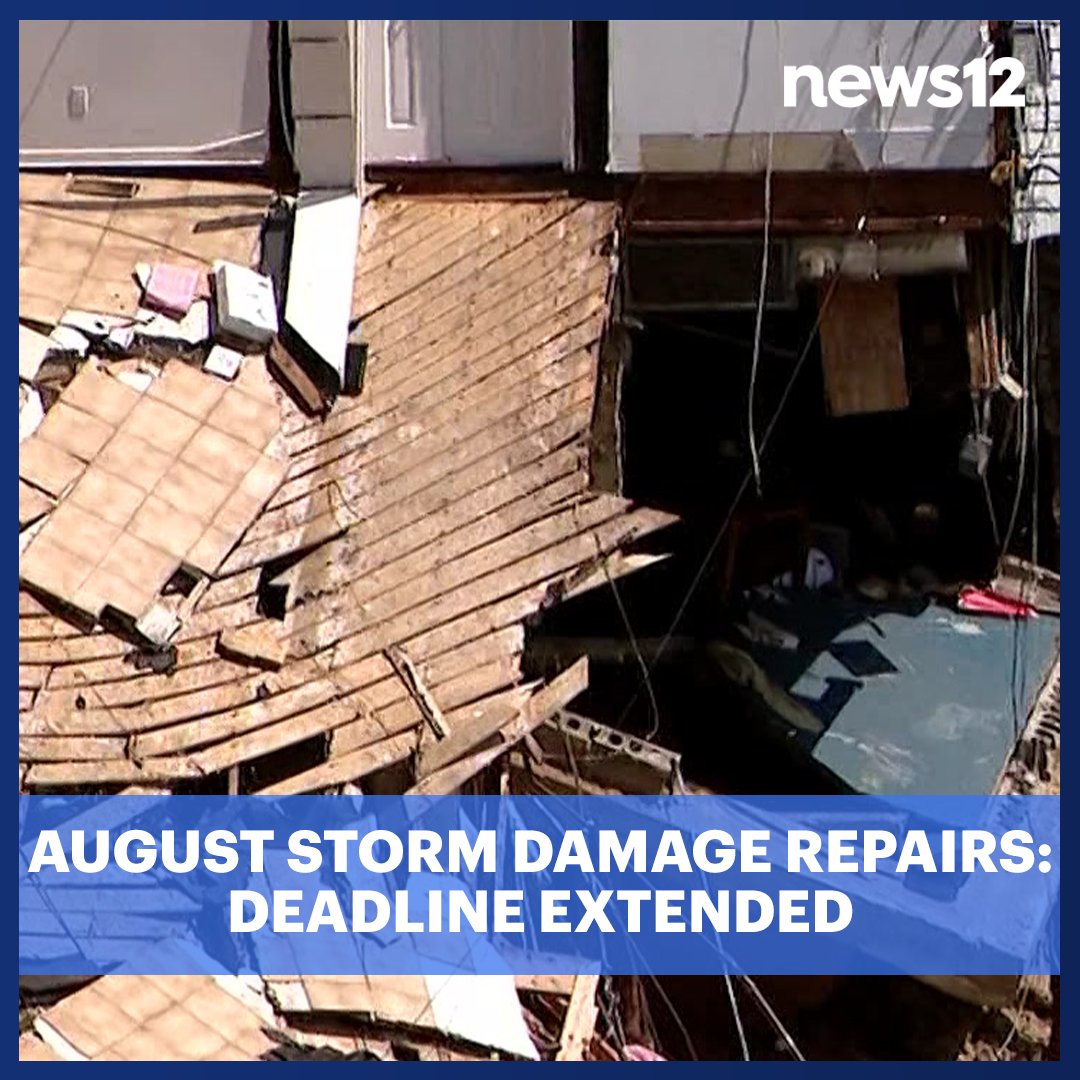 News12LI's tweet photo. STORM DAMAGE HELP: The deadline has been extended for Long Island homeowners to apply for flood damage assistance from the bad rain storms in August. - More: https://t.co/4Fa3ndWT7P
#news12li #longisland #storms #stormrepairs #homeowners https://t.co/7GFlhgFS7f