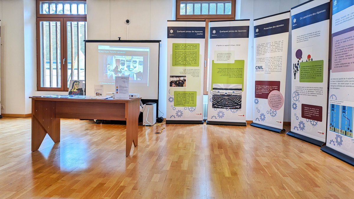 S[cube] est aujourd'hui à la Maison du Patrimoine de Montlhéry pour animer l'exposition Intelligences Artificielles. Les IA comprennent-elles vraiment nos échanges avec elles ? Rendez-vous à Montlhéry jusqu'au 25 octobre pour le découvrir #FDS2024 buff.ly/3BCzI2i