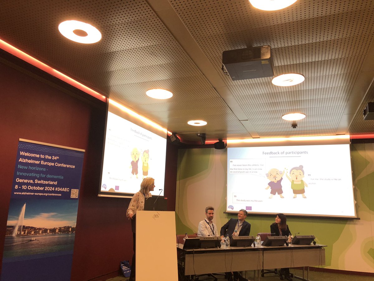 Chris Bintener (@chrisbintener) on Twitter photo What good can a lifestlye intervention do?
Elisabeth Stögmann highlights some great feedback from the #H2020 <a href="/lethe_project/">LETHE project</a> trial during the #34AEC conference What good can a lifestlye intervention do?
Elisabeth Stögmann highlights some great feedback from the #H2020 <a href="/lethe_project/">LETHE project</a> trial during the #34AEC conference