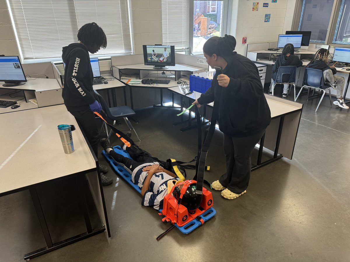Students are getting career focused experience in Mrs. Carter’s room in Career Explorations. I’m encouraging them to look into our choice high schools in Guilford County Schools.