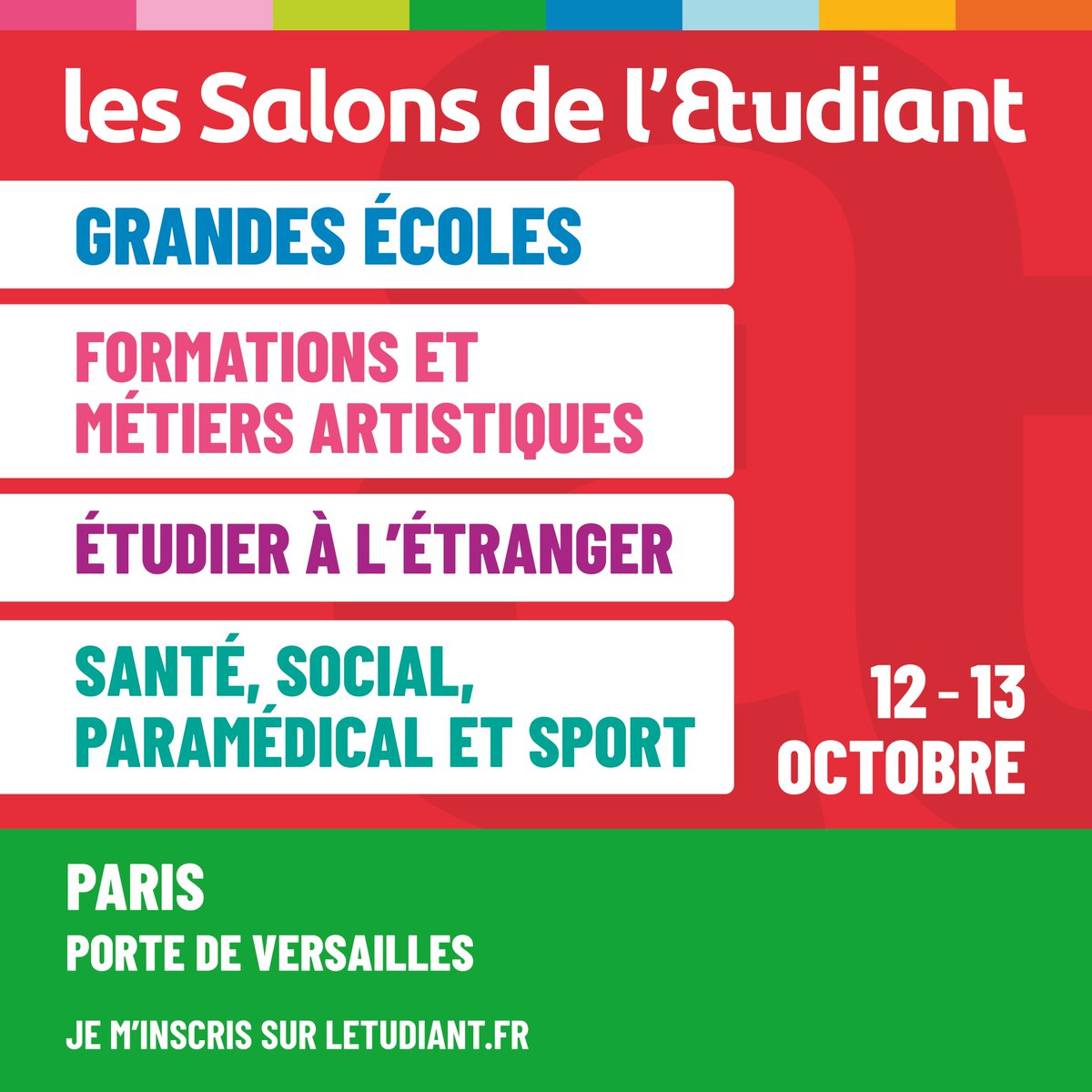 CPE Lyon (@cpelyon) on Twitter photo CPE Lyon sera présente au salon de <a href="/letudiant/">l'Etudiant</a> à Paris ce week-end, sur le stand R31 !
Pour infos :
📅Le Samedi 12 octobre et le dimanche 13 octobre
⏲De 10H- 18H
📍Porte de Versailles, Paris, sur le stand R31 !
Inscrivez-vous gratuitement 📷 …andes-ecoles-paris.salon.letudiant.fr CPE Lyon sera présente au salon de <a href="/letudiant/">l'Etudiant</a> à Paris ce week-end, sur le stand R31 !
Pour infos :
📅Le Samedi 12 octobre et le dimanche 13 octobre
⏲De 10H- 18H
📍Porte de Versailles, Paris, sur le stand R31 !
Inscrivez-vous gratuitement 📷 …andes-ecoles-paris.salon.letudiant.fr