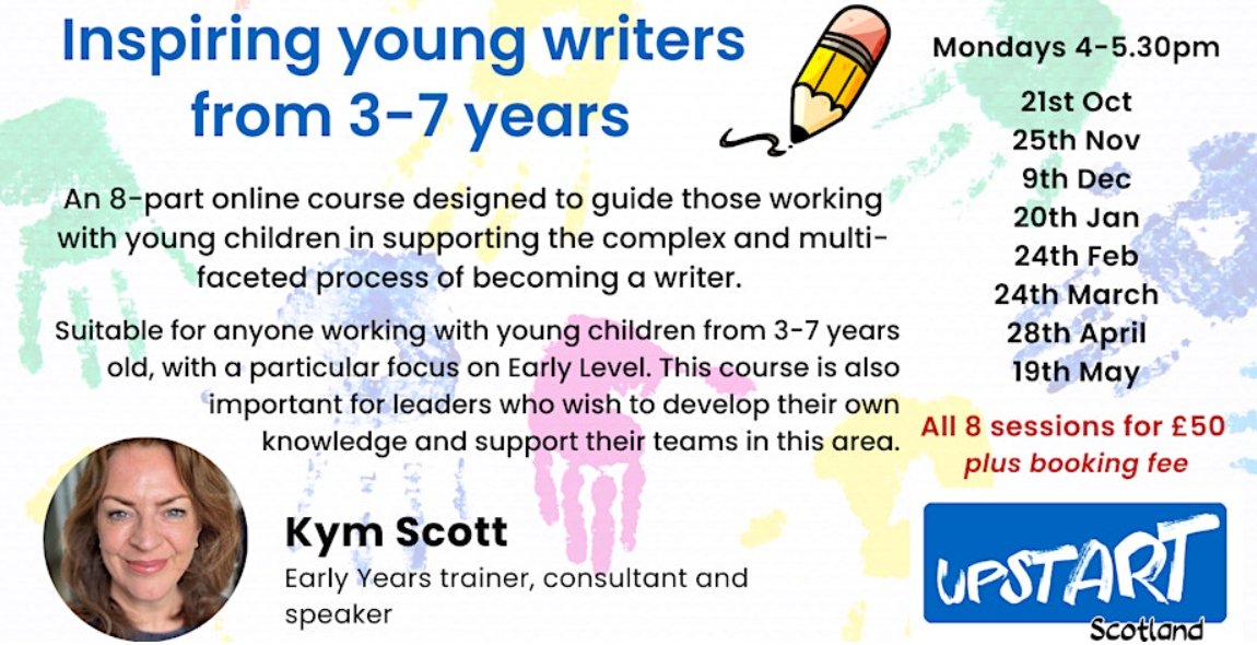 Upstart Scotland (@upstartscot) on Twitter photo Still tickets left for Kym Scott's course, starting 21st Oct. If you work in school, the cost can be invoiced to the school. Incredible value!
eventbrite.co.uk/e/kym-scott-in…
<a href="/KateJohnston3/">Kate Johnston</a> <a href="/DawnEwan5/">Dawn Ewan</a> <a href="/JonoLesley/">Lesley young</a> Still tickets left for Kym Scott's course, starting 21st Oct. If you work in school, the cost can be invoiced to the school. Incredible value!
eventbrite.co.uk/e/kym-scott-in…
<a href="/KateJohnston3/">Kate Johnston</a> <a href="/DawnEwan5/">Dawn Ewan</a> <a href="/JonoLesley/">Lesley young</a>