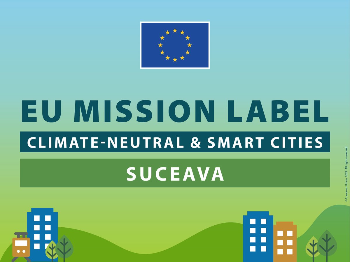 RegioNordEst's tweet photo. Proud to announce that Suceava Municipality from North-East Region of Romania received today the EU Mission Label for their efforts towards climate neutrality���� https://t.co/sztJaF66mu