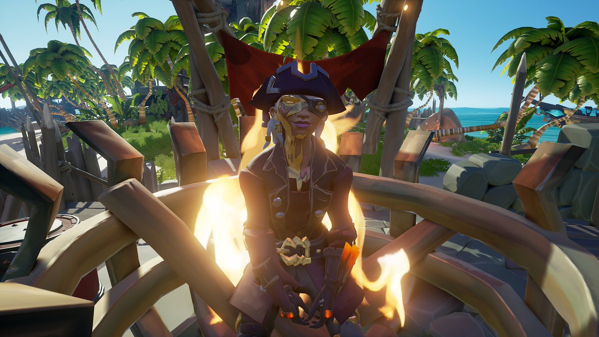 Raider_Beauty's tweet photo. Fire proof 🔥 @SeaOfThieves
Theme: Lone Sailor 
#SoTShot https://t.co/jqfaG9zW5D
