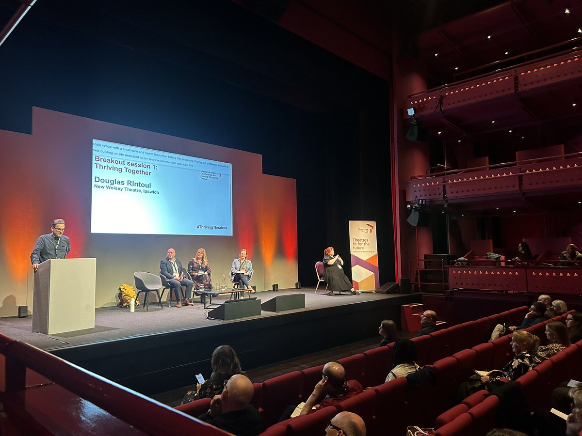 “Post pandemic, recovery wasn't enough. We needed to evolve to address the needs of the town. We started by rethinking our approach to community” Douglas Rintoul <a href="/NewWolsey/">New Wolsey Theatre</a> #thrivingtheatres