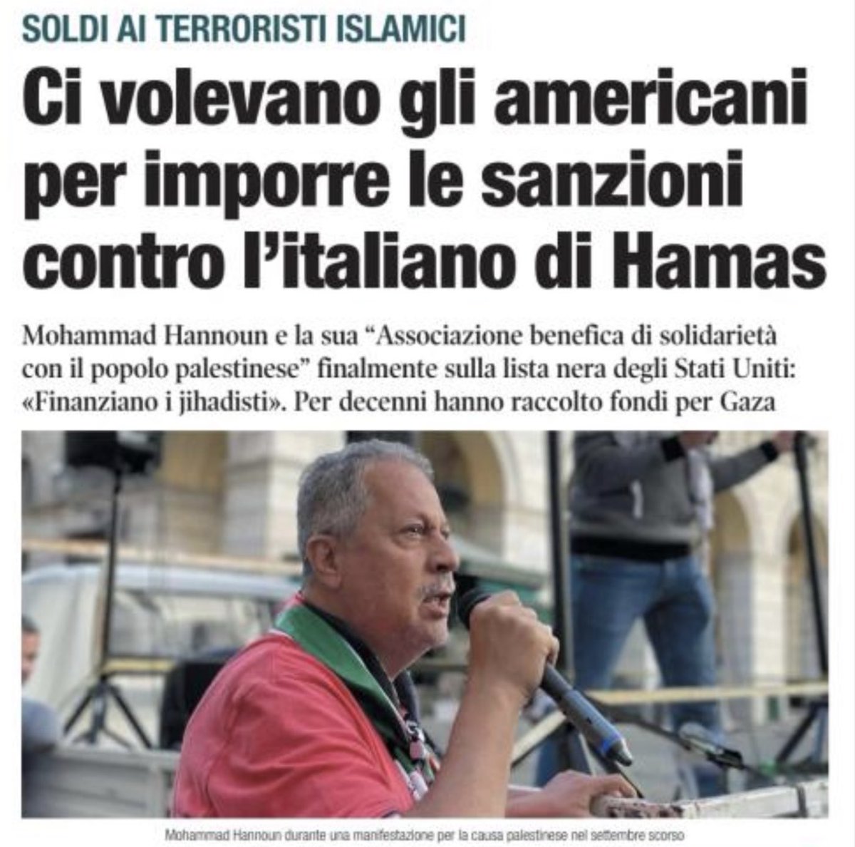 Se23rex's tweet photo. Ecco chi va in piazza a sostenere e a finanziare #Hamas e i #proburqa assieme ai delinquenti dei #centrisociali 🤬🤬e tutti i #sinistri 
Ma gli americani lo hanno beccato, mentre noi lo lasciavamo fare🤬🤬
“Associazione benefica” sì, a favore dei terroristi islamici🪓🪓🪓🪓 https://t.co/zcBmP2nCBJ