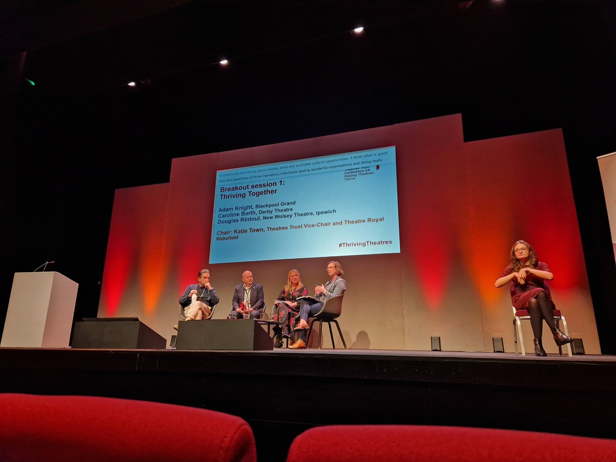 Fantastic to hear from three venues so passionate about making communities and education part of their key principles! #thrivingtheatres