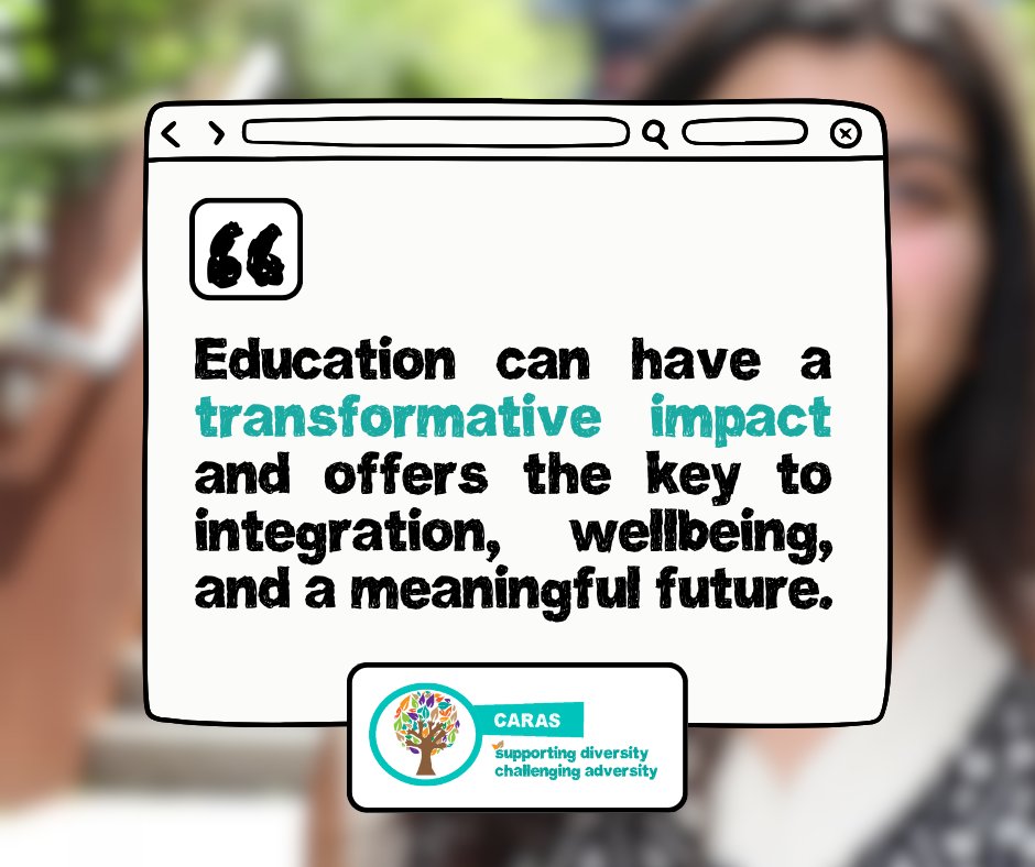 CARAS (@caras_ldn) on Twitter photo New research from <a href="/RefugeeEdUK/">Refugee Education UK</a> shows thousands of teenage asylum seekers are left in education limbo❌
The report shows that the work of charities (like CARAS) have been essential for 'bridging the gap' but the gov must step up🆙
Read it📲bit.ly/3BjqJTB New research from <a href="/RefugeeEdUK/">Refugee Education UK</a> shows thousands of teenage asylum seekers are left in education limbo❌
The report shows that the work of charities (like CARAS) have been essential for 'bridging the gap' but the gov must step up🆙
Read it📲bit.ly/3BjqJTB