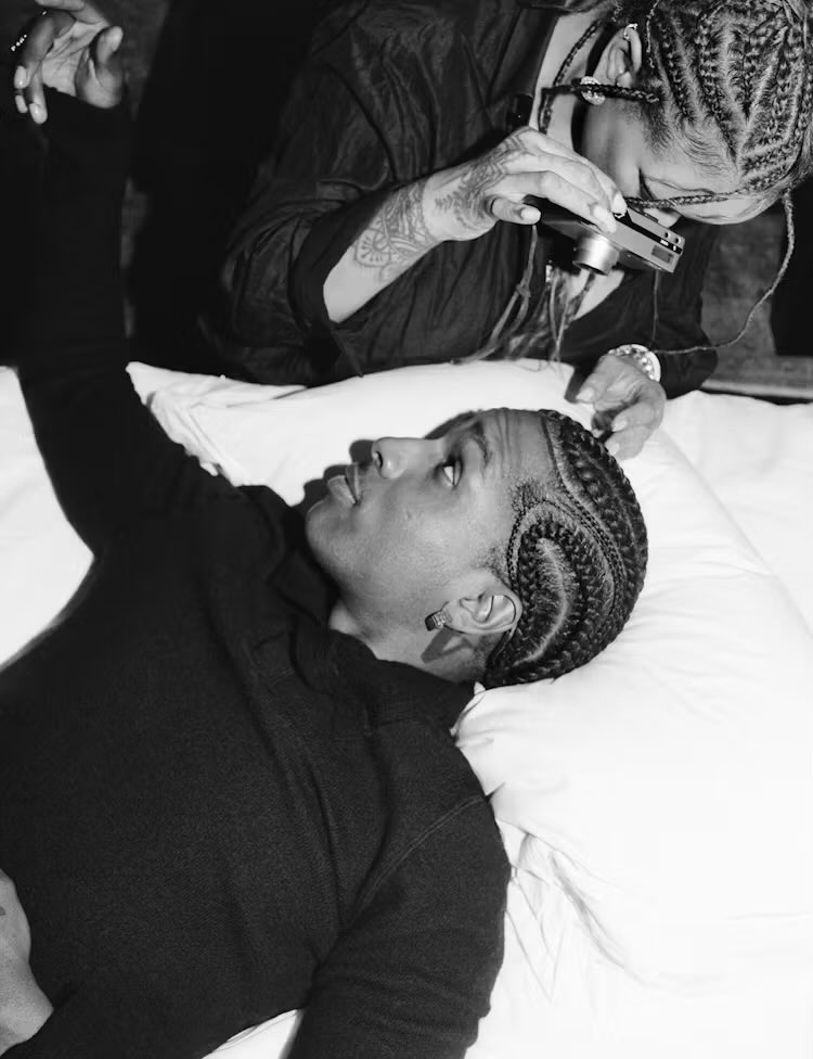 StreetFashion01's tweet photo. ASAP Rocky Photographed by Rihanna for W Mag (2024) https://t.co/EplSl5ukwo