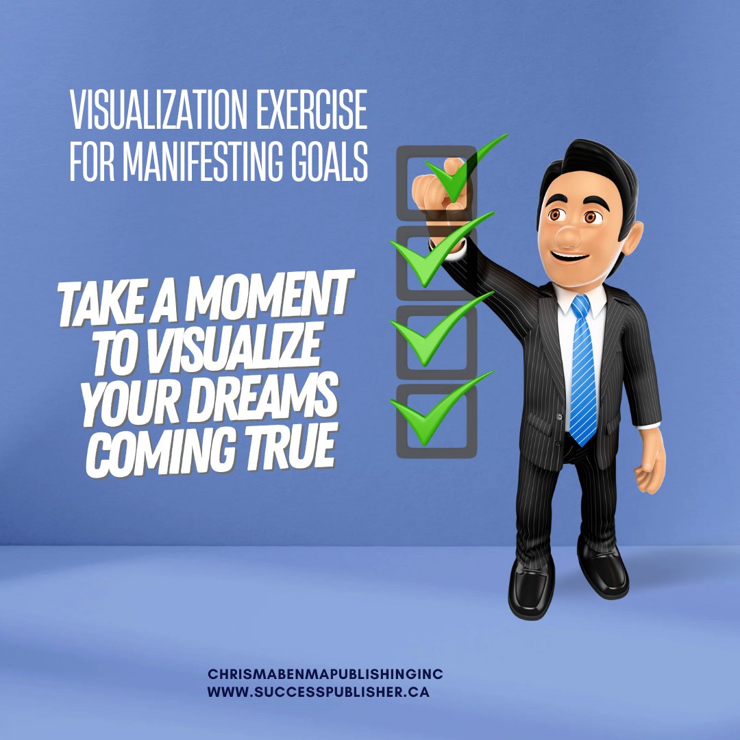 success_publish's tweet image. Take a moment to visualize your dreams coming true.
Here’s a quick 5-minute exercise from The Power of Manifestation that will help you focus your energy and attract what you desire.
Check the comments
#GoalSetting #VisualizationExercise #PowerOfManifestation