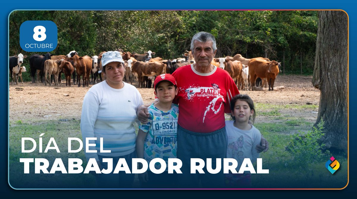 insfran_gildo's tweet photo. DÍA DEL TRABAJADOR RURAL
Envío un gran saludo a todos los hombres y mujeres que hacen del trabajo rural su medio de vida, aportando con su esfuerzo cotidiano a la grandeza de nuestra provincia.
En Formosa, con el #PAIPPA reivindicamos los derechos de los trabajadores rurales y sus familias, generando las condiciones para que puedan desarrollarse plenamente en el lugar donde nacieron o eligieron vivir.
¡Feliz día a todos los trabajadores rurales!
#TodosUnidos #Formosa