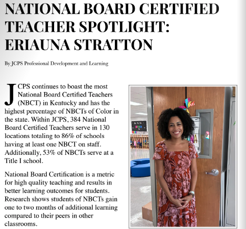 jcpsPDL's tweet photo. Check out the @NBPTS article in Envision Equity: https://t.co/cIcUNpP01D @jcpsdep1 #wearejcps #jcpspdl #jcpsdep https://t.co/tJO0pzXoYj