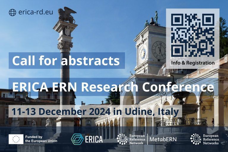 The deadline for abstract submissions for the upcoming <a href="/ERICA_RD_EU/">ERICA</a> ERN Research Conference has been extended to October 15, 2024! 

Hurry and submit your abstract showcasing your ERN research! 

ℹ️ More info: erica-rd.eu/event/erica-ga…

#RareDiseases #ERNresearch #ERNeu