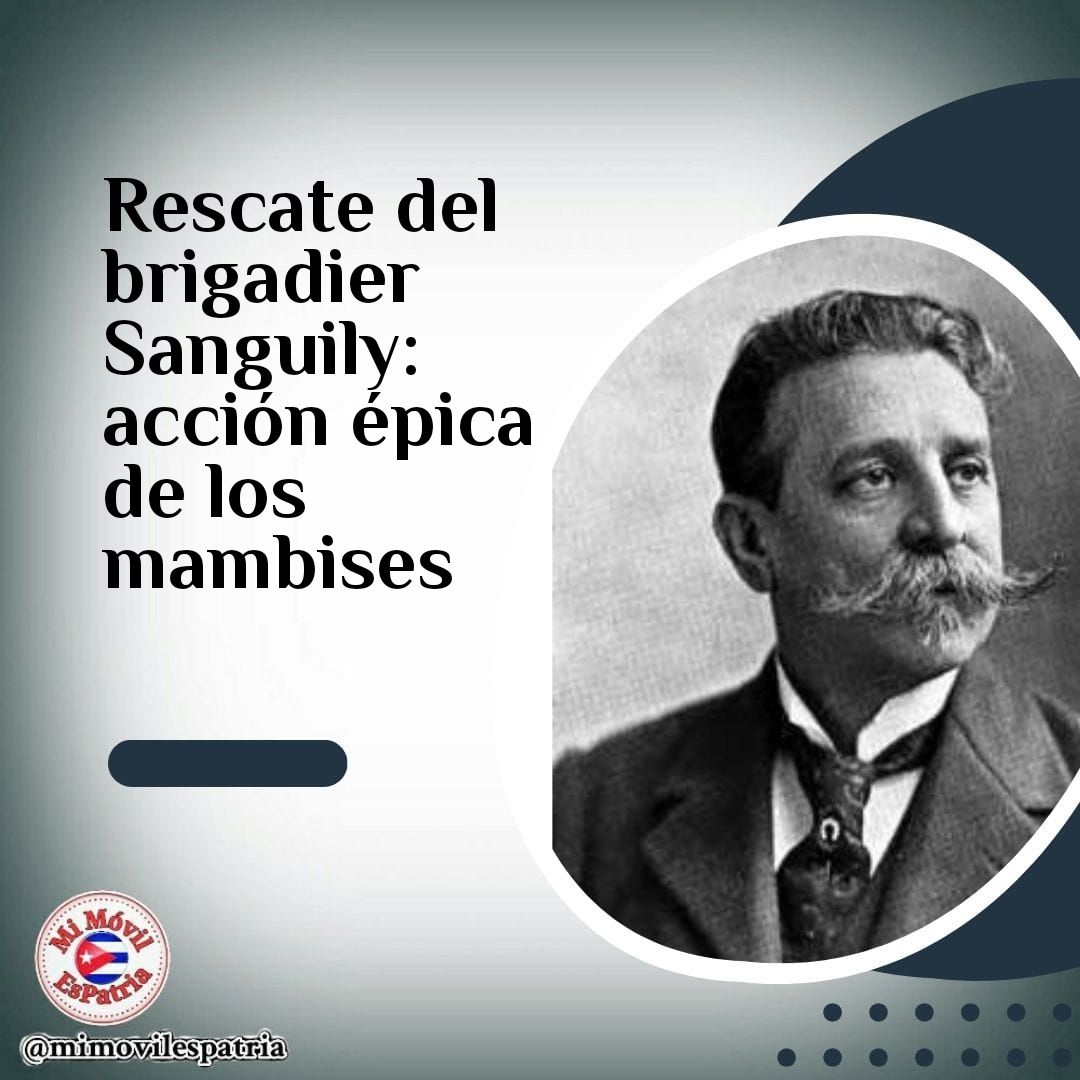 EL Mayor General Iganacio Agramonte rescata al brigadier Julio Sanguily, esta acción es  considerada una de las acciones más brillantes de la Guerra de los Diez Años.