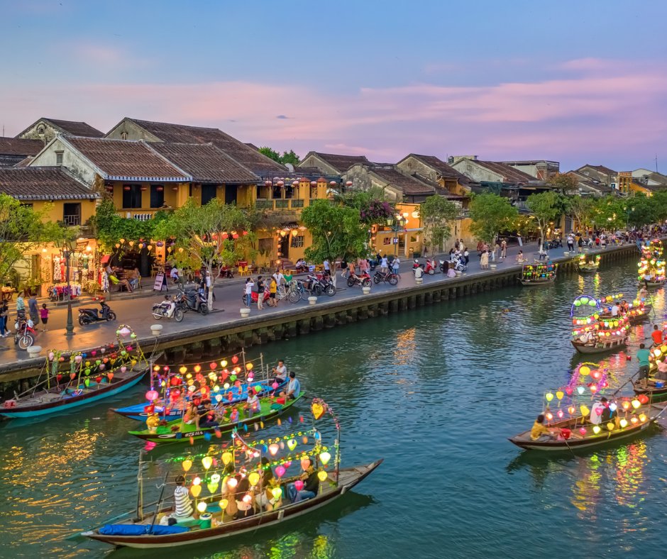Have you thought about Vietnam? 🇻🇳

From the breathtaking views of Ha Long Bay to the historic coastal city of Hoi An and the colourful streets of Ho Chi Minh City (formerly Saigon), this diverse land has so much to offer.

Have you visited Vietnam with us? Let us know! ⬇️