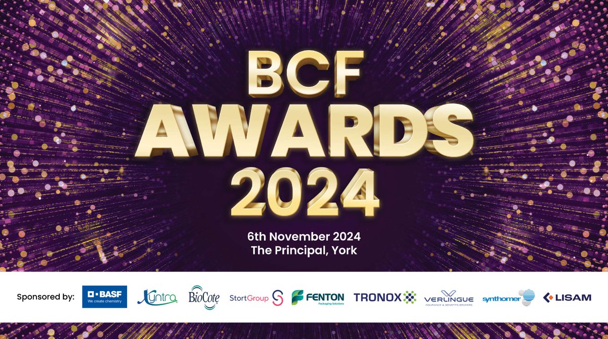 BCFcoatings's tweet photo. Four weeks to go until BCF's Awards 2024! - Don't miss out, book your tickets now!

The winners will be announced at our Awards dinner which takes place on Wednesday 6th November at The Principal in York.

For more information and to book: https://t.co/nrz2wjDj9w

#BCFAwards2024 https://t.co/VytarcxIb3