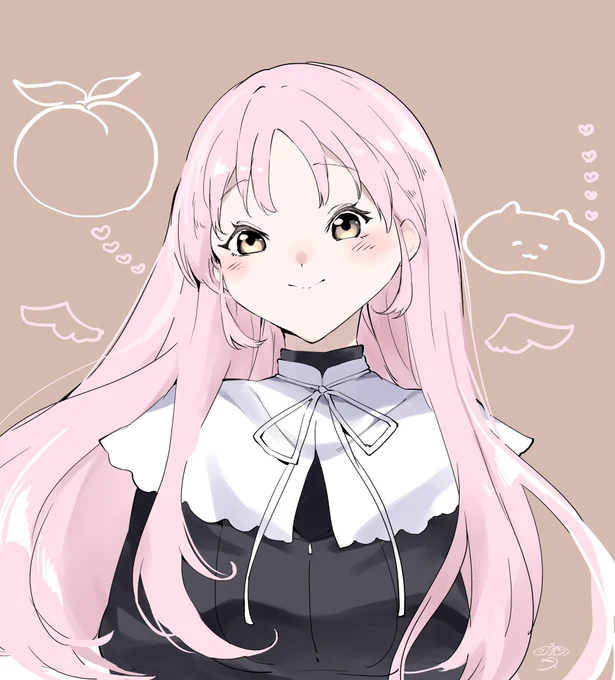 ピンク髪クレアさん#描いたよクレアさん 