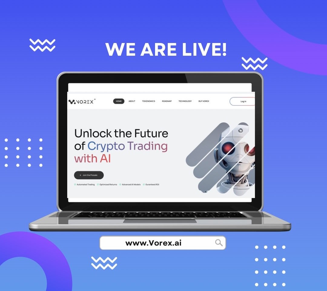 1CrypTina's tweet photo. 🤖 @vorex_ai is here to change the way you trade!

In development for years, built on Polygon & 19 AI models that support proprietary and arbitrage trading ✔️

Vorex AI presale is live with current price of $0.08!🔥

👉 Listing target of  $1 to $1.5

✅ Advantages for early investors in the presale with high ROI, a lifetime discount for the bot & early access

✅ The project will be showcased on the upcoming  Gitex Expo in Dubai

Check them out and see how they're revolutionizing AI in decentralized systems! 👀