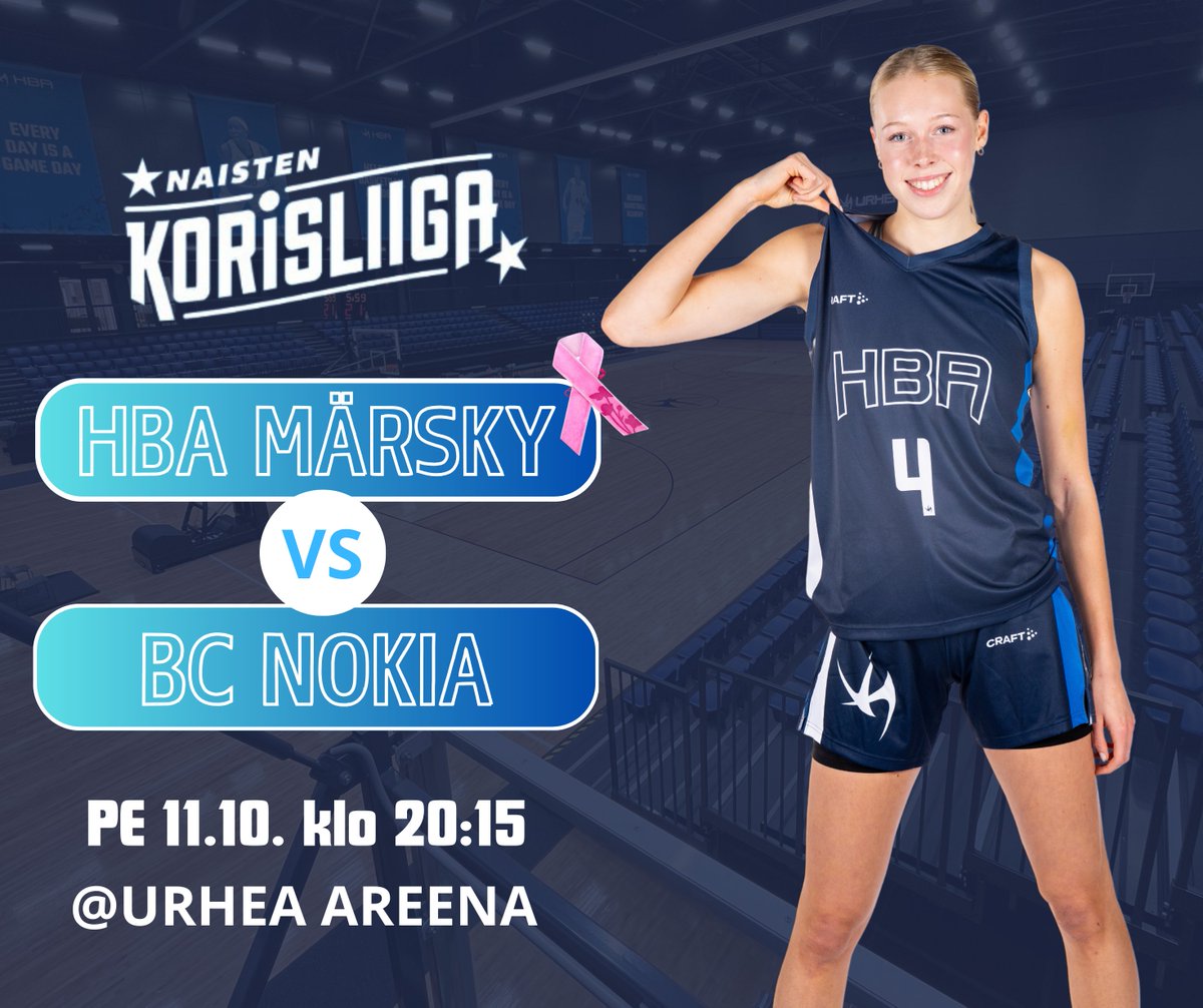HBA Märsky (@hba_marsky) on Twitter photo Ladies first homegame of the season 2024-25
🏀 vs. BC Nokia
⏲️ Fri 11.10. 2015
🏟️ Urhea Areena
📺 <a href="/RuutuUrheilu/">Ruutu Urheilu</a>
<a href="/Makelanrinne/">Märsky</a> <a href="/basketfinland/">Basketball Finland</a> <a href="/BCNokia/">BC NOKIA</a> #korisliiga Ladies first homegame of the season 2024-25
🏀 vs. BC Nokia
⏲️ Fri 11.10. 2015
🏟️ Urhea Areena
📺 <a href="/RuutuUrheilu/">Ruutu Urheilu</a>
<a href="/Makelanrinne/">Märsky</a> <a href="/basketfinland/">Basketball Finland</a> <a href="/BCNokia/">BC NOKIA</a> #korisliiga