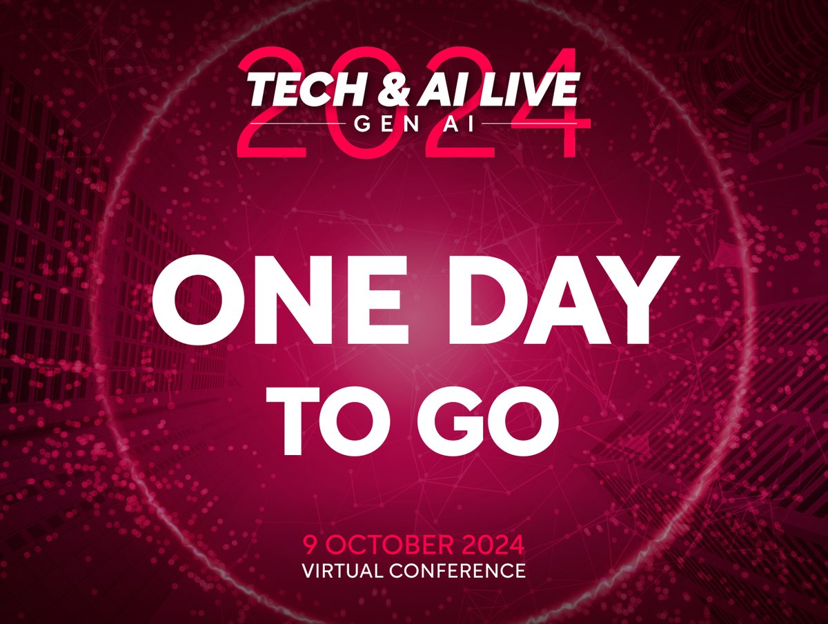 DataCentre_Mag's tweet image. 1 Day to Go!
Join Tech &amp;amp; AI LIVE:Gen AI for an insightful panel on Generative AI and Enterprise Cloud!

When: 09th October | 11:15 AM

Don&apos;t miss out on learning how to harness the power of AI in your data operations. 
ow.ly/eXgU50TGEwM

#TechAndAI #GenerativeAI #DataCentre