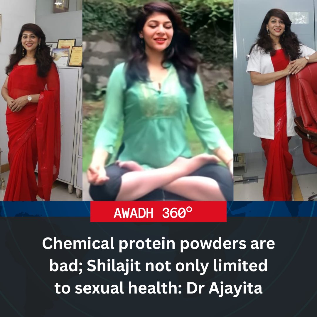 Awadh360's tweet photo. In a candid conversation with @Prateeks95, medical professional and entrepreneur @DoctorAjayita busts popular myths on the use of #hairoil, #proteinpowder, #Shilajit, and more.
Read full interview here: https://t.co/5nMjmb068F
#awadh360 https://t.co/YmwX1qBzaG