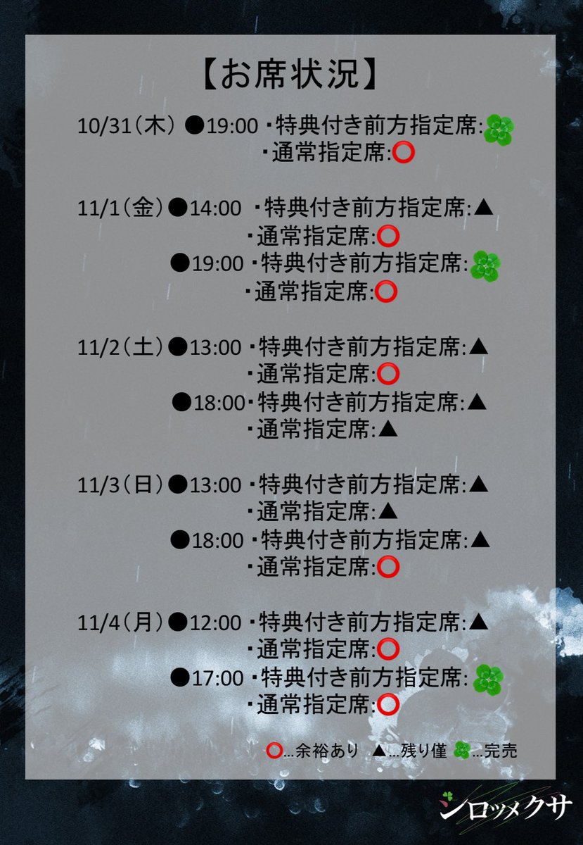 舞台「シロツメクサ」 tweet media