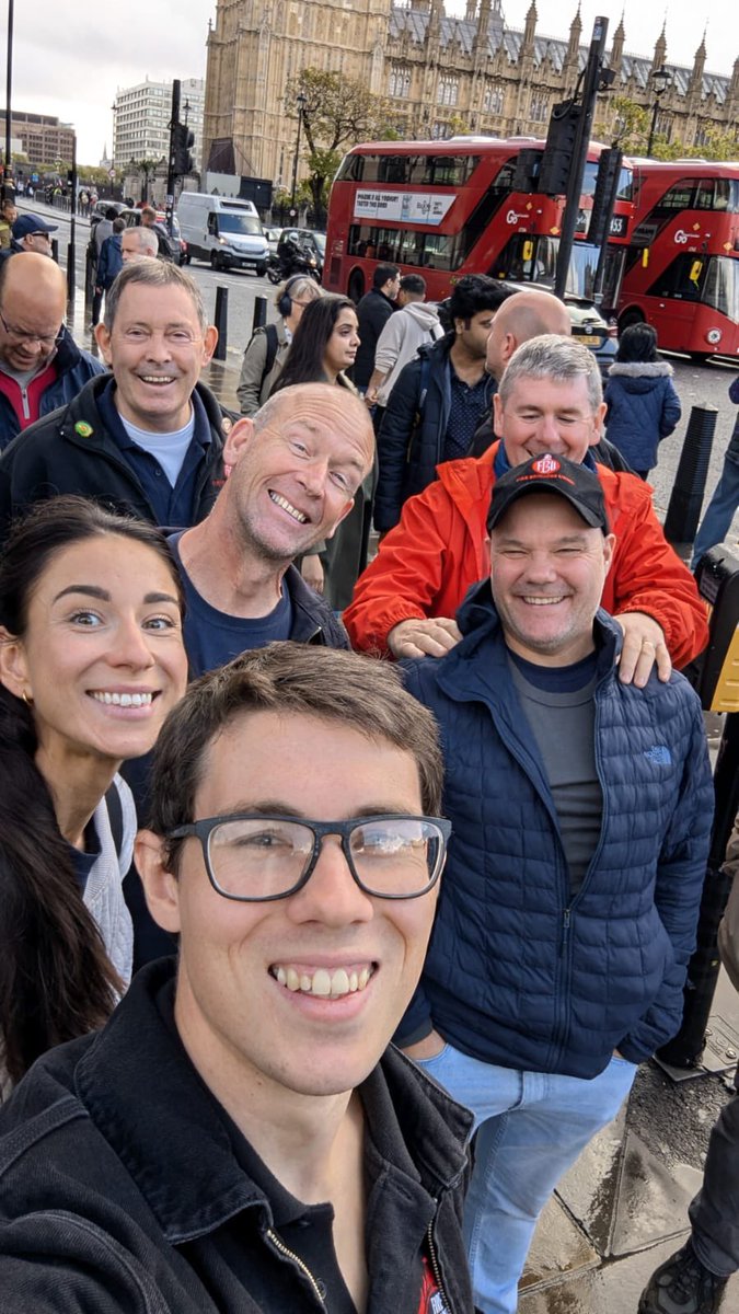 EasternFBU's tweet photo. The fighting 9 ready to lobby our MPs to demand investment and a total rebuild of our sector #fundthefrontline
@FBUBeds @SuffolkFBU @EssexFBU @FBUCambs @FBUHerts https://t.co/kQpLYpSFPo