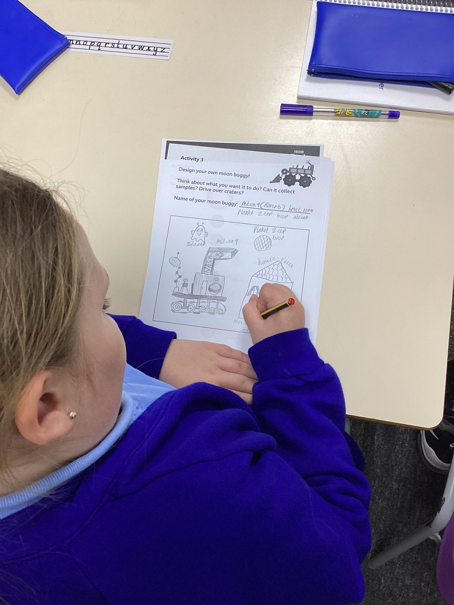 LeysFarm's tweet photo. Year 5 really enjoyed the activities linked to @WorldSpaceWeek especially when creating their space buggy design. Some super ideas and lots of enthusiasm. #LFJSScience #LFJSPhysics https://t.co/l7oyZhTrwT