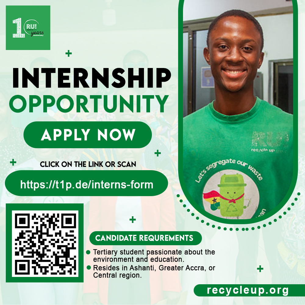 RecycleUpGhana's tweet photo. Are you passionate about environmental education? Join our NWEC team as an intern! Empower students to become eco-champions through lessons on sustainability & hands-on upcycling projects.
Apply: https://t.co/rkiVky3TJb
#RecycleUpGhana #NWEC #Sustainability #YouthEmpowerment https://t.co/TcGxIQKlVU