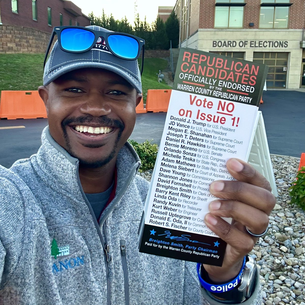 GOPWarrenCounty's tweet photo. Your Warren County Republican Party Chairman, Breighton Smith, is encouraging fellow Republicans to BANK YOUR VOTE by voting early!
In-person Early Voting is easy, convenient, and secure!
#WarrenCountyOhio
#WarrenCoGOP
#Republican
#Conservative
#EarlyVoting
#ItsOkToVoteThisWay https://t.co/PF6UVCxyT3