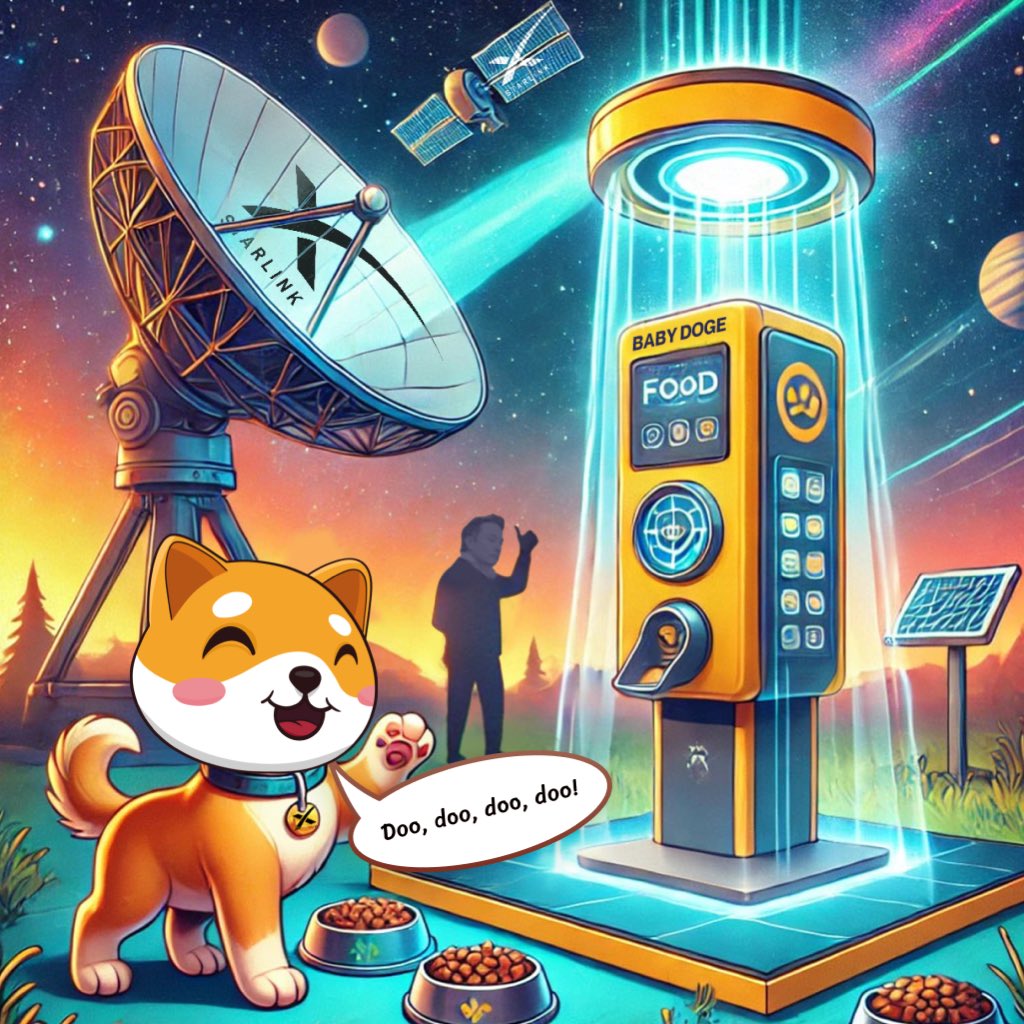 BabyDoge is sending signals to <a href="/elonmusk/">Elon Musk</a> via #STARLINK! #DOGEFATHER, respond if you get this! 🛰🐶
#BabyDoge #ElonOnMars