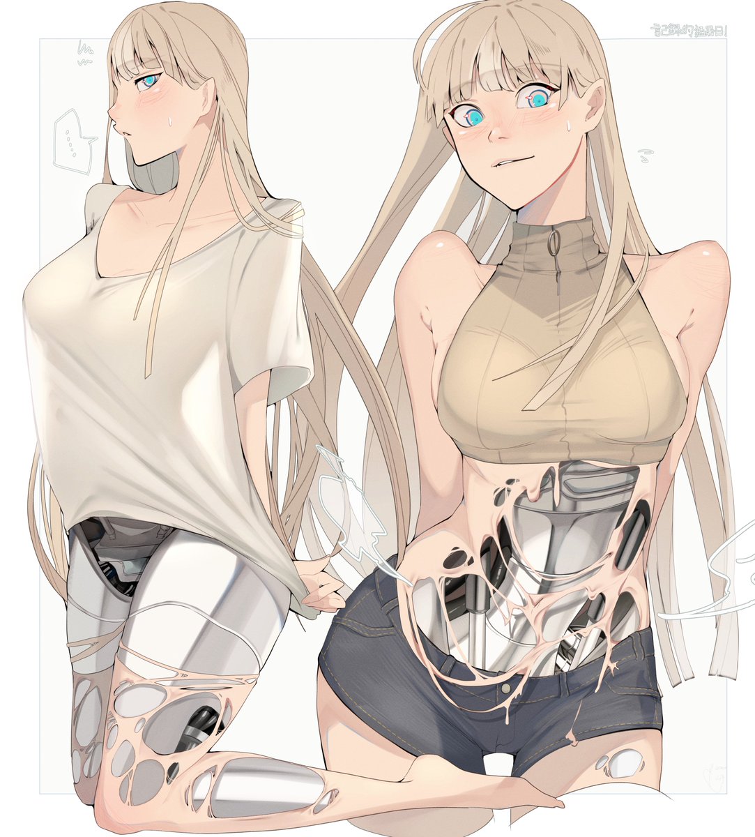 Hii #PortfolioDay ! I'm a doodler who like drawing android girlssss!!! And I'm making a visual novel...