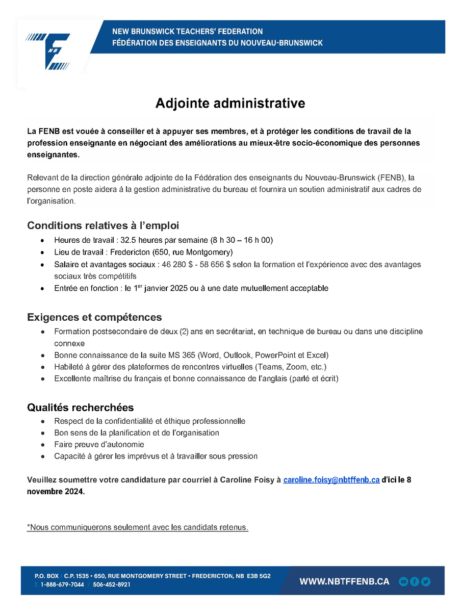 We are hiring! On embauche!