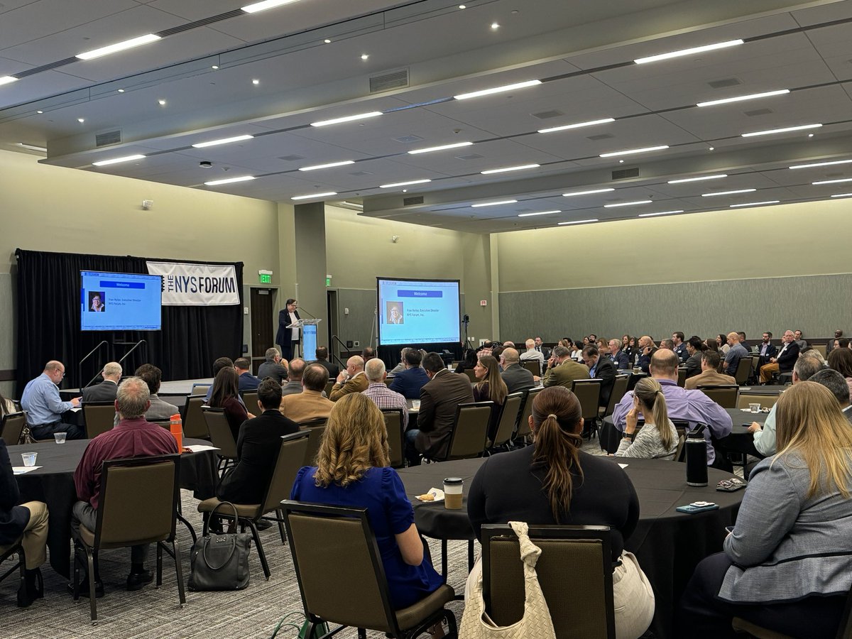 TheNYSForum's tweet photo. A fantastic turn out for The NYS Forum, Inc.’s 38th Annual Meeting! Huge thank you to New York's new State CIO and Director of NYS Office of Information Technology Services, Dru Rai; as well as Deputy Secretary for Finance and Technology, Albert Pulido as this year’s keynotes. https://t.co/PF0rsuS2Ve