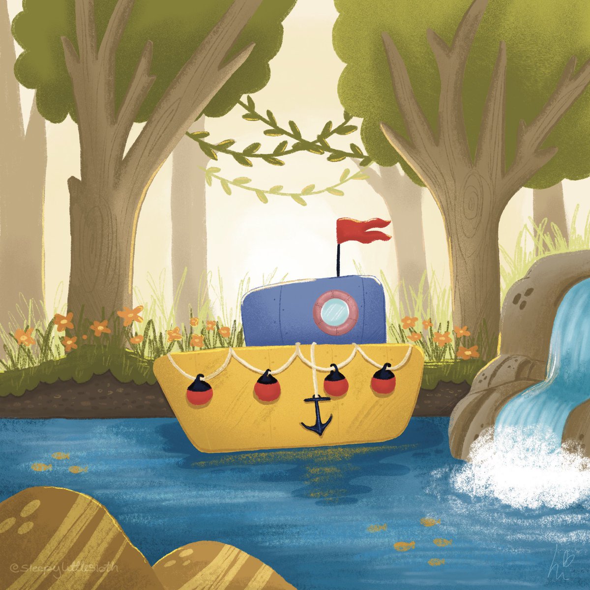 Day 8 of #peachtober24 is River! ✨