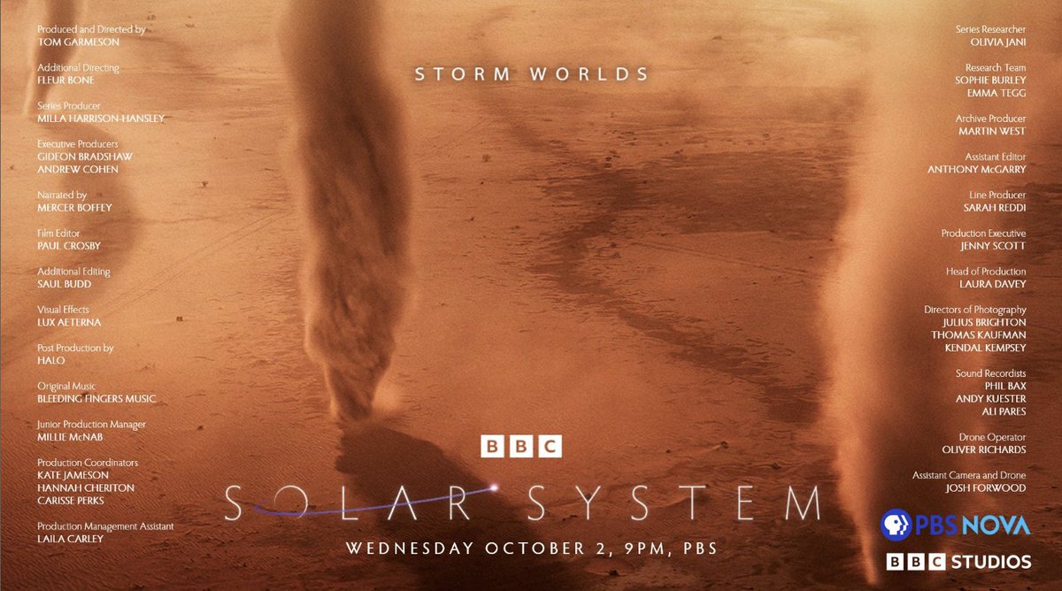 So proud of our talented alum Tom Garmeson <a href="/LCCLondon/">London College of Communication</a> <a href="/UAL/">University of the Arts London</a> for his first producer-director credit for Storm Worlds airing on PBS as part of Solar System, a new 5-part BBC Studios / GBH series which he contributed to over a year. Started last night Mon 7 Oct <a href="/BBCTwo/">BBC Two</a> <a href="/BBCiPlayer/">BBC iPlayer</a>