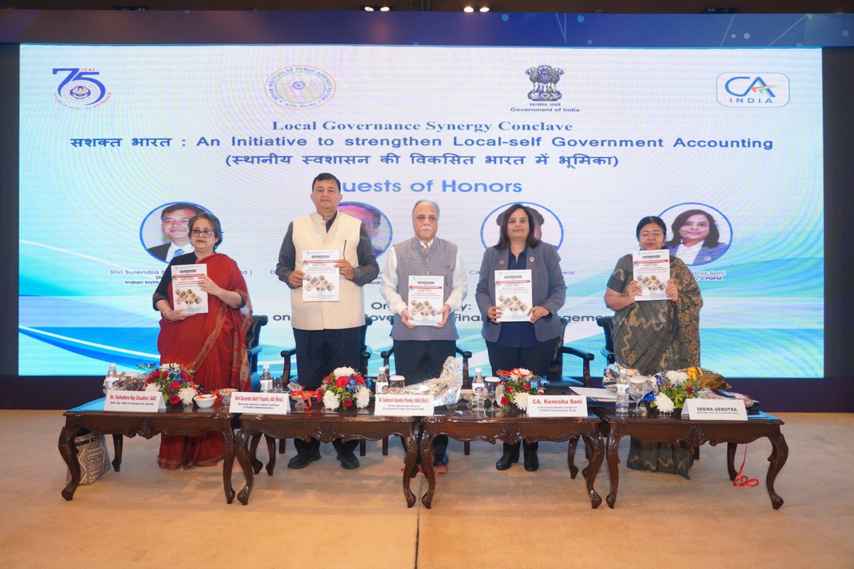 Released Background Material for Local Governance Synergy Conclave on 1st  &amp; 2nd  October 2024# CPGFM#ICAI
To download, Click on icai.org/post/cpgfm-pos…
