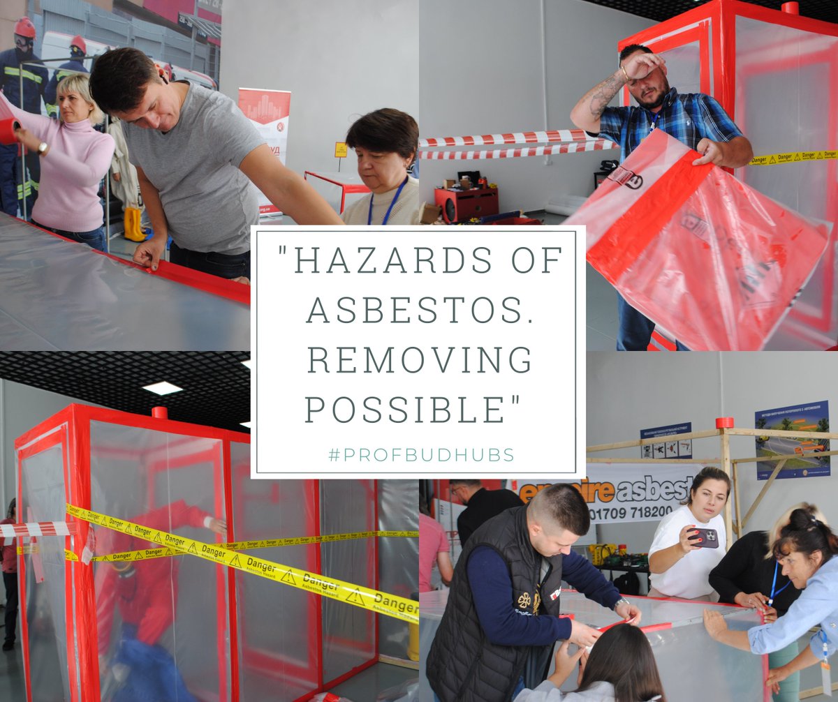"Hazards of Asbestos. Removing possible" 
A training seminar organised by PROFBUD was held on the 1-3 October at the Lviv State University of Life Safety of the State Emergency Service of Ukraine.  
facebook.com/share/p/LMbsAr…