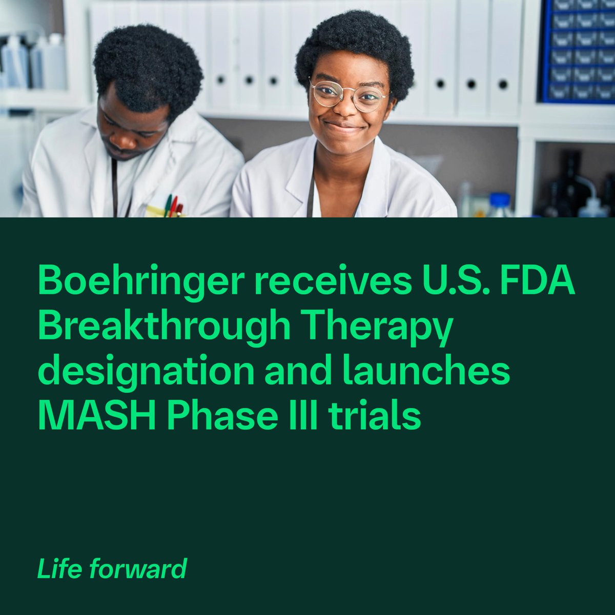 #NEWS – We’re excited to announce U.S. FDA Breakthrough Therapy designation for our investigational treatment for adults living with metabolic dysfunction-associated steatohepatitis (MASH) and moderate to advanced fibrosis. Learn more: bit.ly/47V06jW #LifeForward