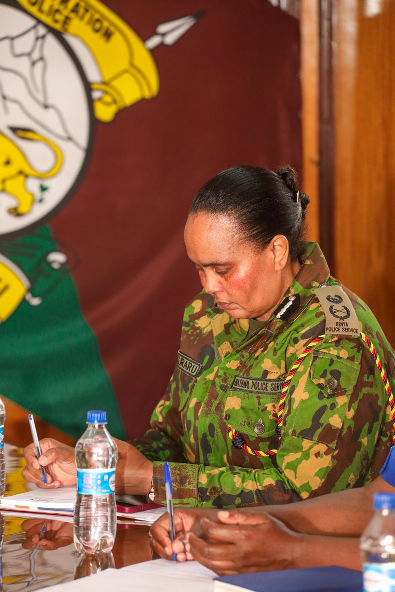 The Inspector General National Police Service,  Mr. Douglas Kanja Kirocho has today held a long discussion about strategies of implementing  recommendations of the "Maraga Taskforce on Police, Prison, and National Youth Service reforms."