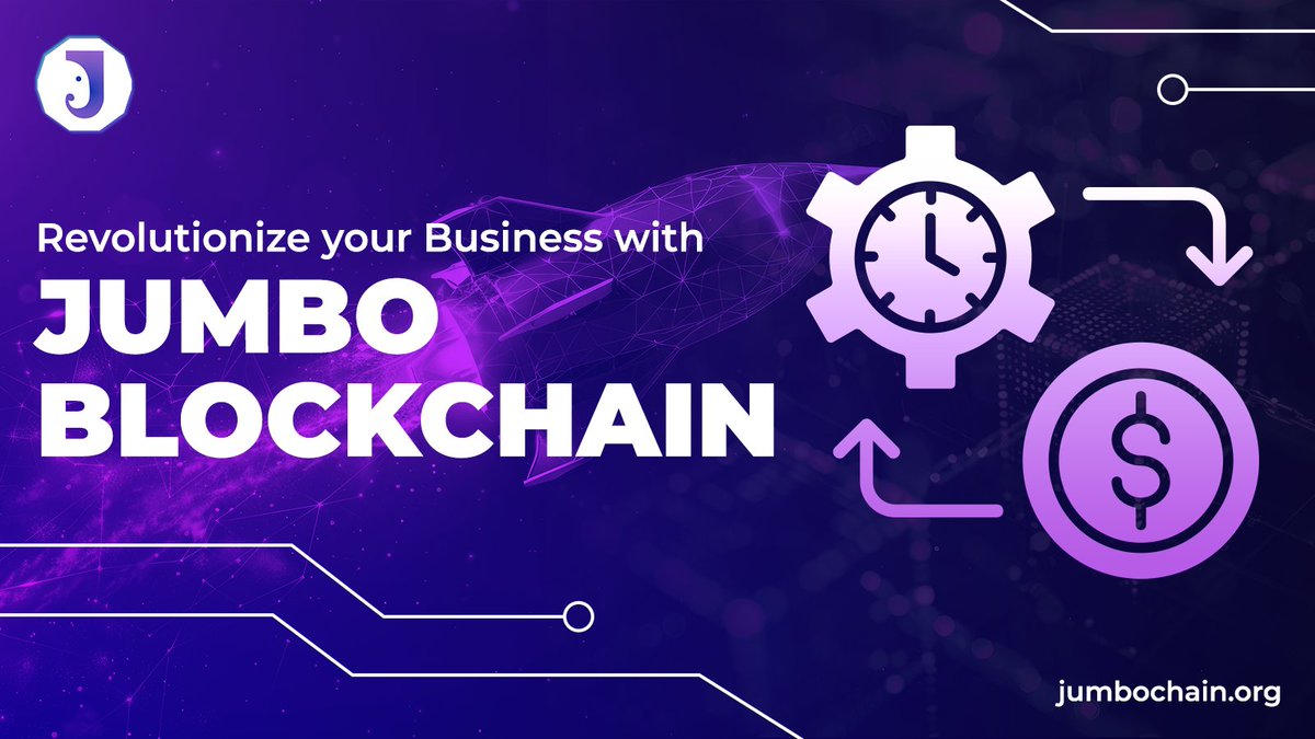 Revolutionize your business with #JumboBlockchain!🚀

Experience blazing-fast speeds (transactions finalized in ~300 milliseconds) and ultra-low costs ($0.00075 per transaction). 

Our scalable and secure infrastructure is perfect for enterprise adoption.

#crypto #Web3