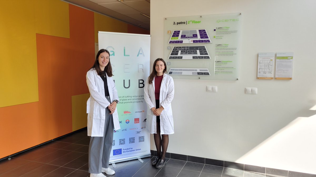 GlassCeramicHub's tweet photo. Excited to announce the 1st round of GlaCerHub Competitive Research Internships! Congrats to Lenka Drotárová & Tereza Havlíková for their outstanding project proposals! 10-month internships, supported by JCMM Brno
#GlaCerHub #JCMM #Glass #AdvancedCeramics #FunGlass #CEITEC https://t.co/kijQGh5Ige