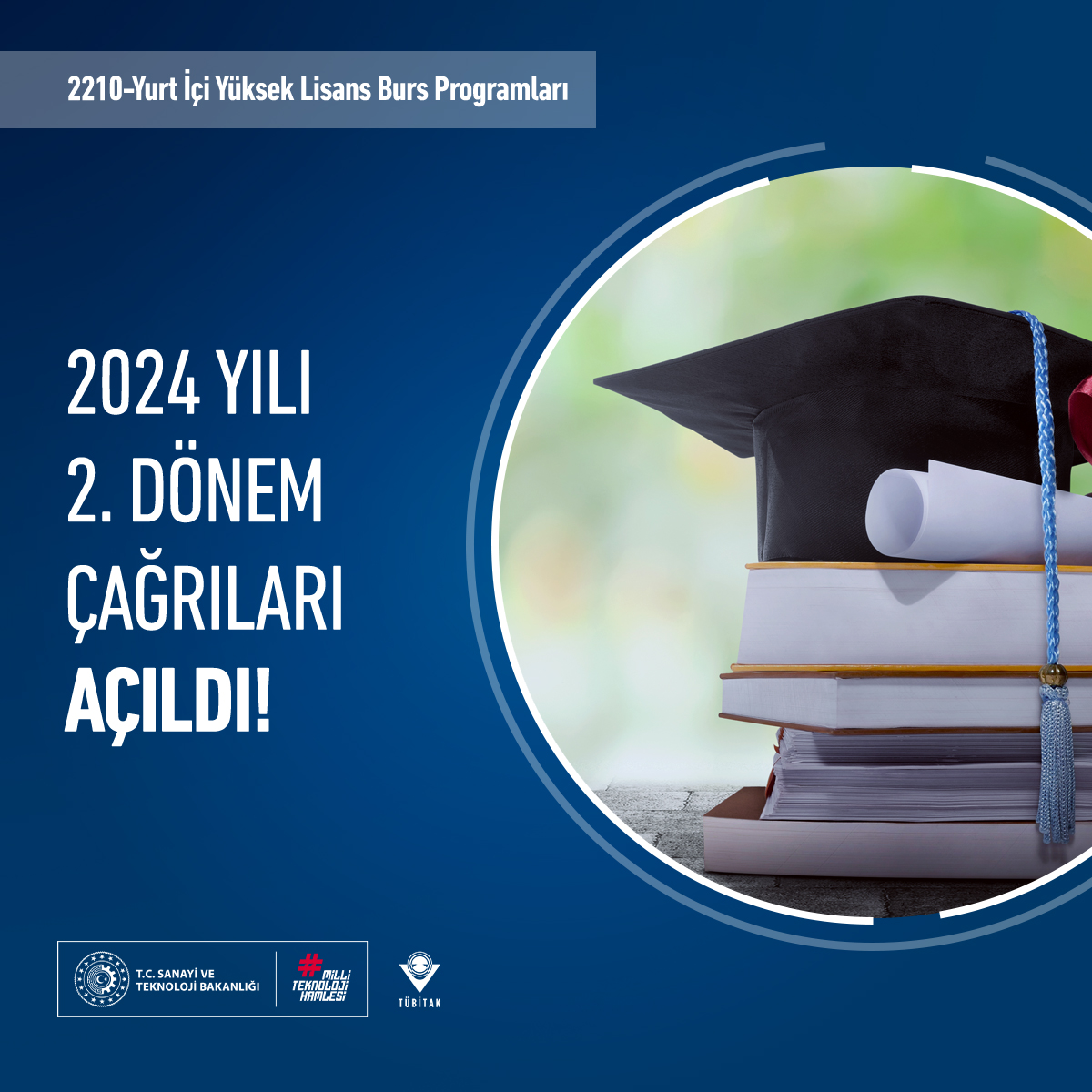 📢 TÜBİTAK Bilim İnsanı Destek Programları Başkanlığı (BİDEB) tarafından yürütülen 2210-Yurt İçi Yüksek Lisans Burs Programları 2024 yılı 2. dönem çağrıları açıldı! 🎓

Son başvuru tarihi:
🗓️ 25 Ekim 2024

📌 <a href="/TubitakBIDEB/">TÜBİTAK BİDEB</a>

Detaylar:
tubitak.gov.tr/tr/duyuru/2210…