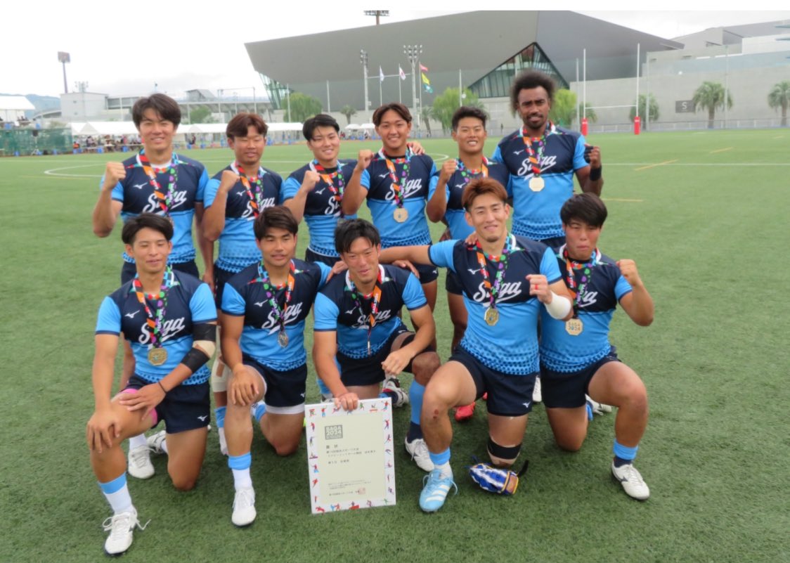 Sagakorugby's tweet photo. SAGA2024国民スポーツ大会

＜成年男子＞

10年ぶり2度目の優勝🏆🥇✨️

#SAGA2024国スポ  #SAGA2024 
#さがさいこう https://t.co/3Oxu5WWhkv