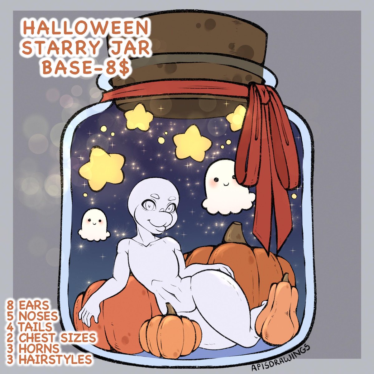 New base🥰❤️
Halloween starry jar! Now available for grabs on ko fi 
ko-fi.com/s/0dbf846113
Or I do fills 18-20$ each!
Any species