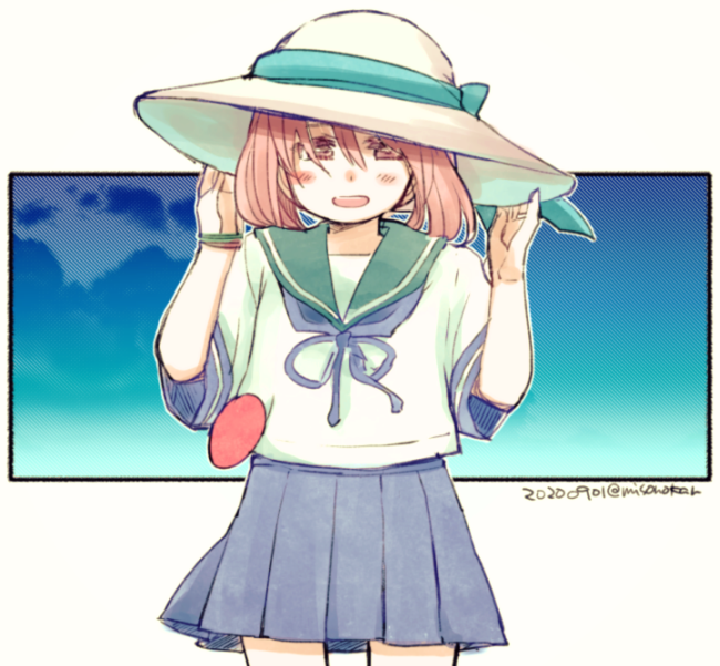 #これを見た人は何か青いものをあげる見た人強制  青(っぽい)色がメインの絵、なかなか描かないんだよな