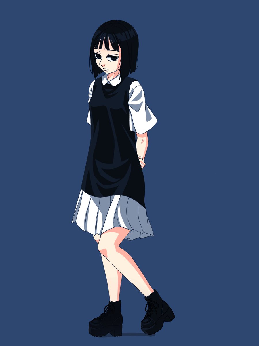 「黒髪と金髪 」|フルコウのイラスト