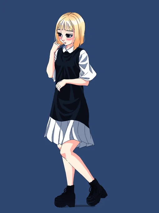 黒髪と金髪 